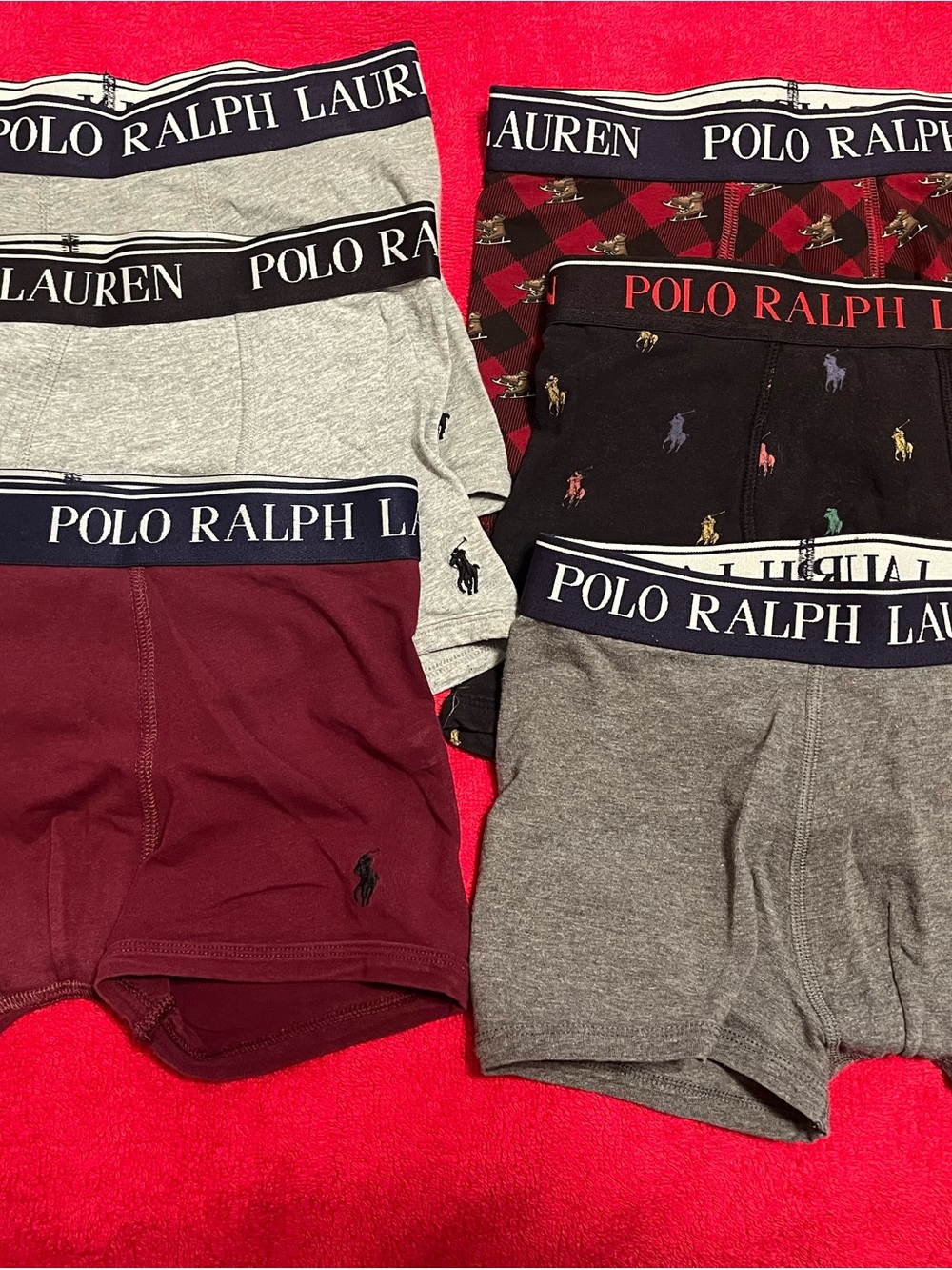 Ralph Lauren Boys Multi-Color Boxer Briefs Set - 6 pairs excellent condition